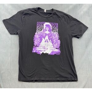 Rock Merch Labyrinth David Bowie Jareth Graphic TShirt Black Mens 2XL